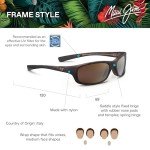 Maui Jim Kipahulu Polarized Wrap Sunglasses - Matte Tortoise