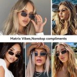 Dollger Retro Rectangle Sunglasses for Men and Women