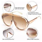 FEISEDY Women’s Oversized UV400 Retro Sunglasses