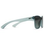Polarized Flat Lens Square Sunglasses - Frosted Sky