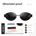 Kimorn Retro Oval Sunglasses for Men & Women