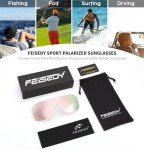 FEISEDY Oversized Polarized Sports Sunglasses