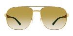 Gucci Gold/Brown Gradient Pilot Sunglasses 60mm