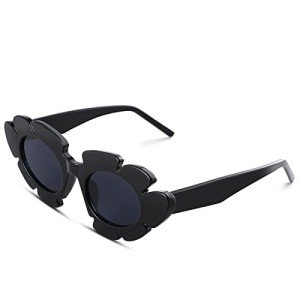 Trendy Cat Eye Flower Sunglasses for All