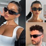 Trendy Y2K Wrap Around Sunglasses - 2 Pairs