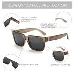 ZENOTTIC Polarized Rectangle Sunglasses for All