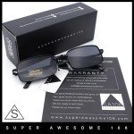 Men's Retro Narrow Rectangular Metal Sunglasses