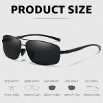 Myiaur Polarized Men's Double Bridge Sunglasses