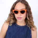 Illesteva Pamela Sunglasses in Aperol/Grey