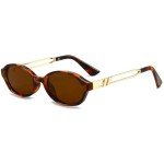 Trendy Retro Oval Tortoise Sunglasses for All