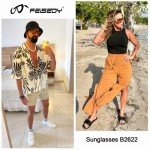 Retro Flat Aviator Sunglasses for Men and Women