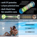 Joopin Oversized Polarized Black Red Sunglasses