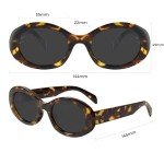 Mosanana Retro Oval Sunglasses for Women
