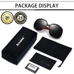Joopin Oversized Polarized Black Red Sunglasses