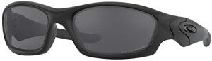 Oakley Men's Straight Jacket Polarized Sunglasses, Matte Black