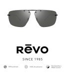 Revo Air 1 Polarized Titanium Rimless Sunglasses