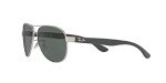 Ray-Ban RB3457 Gunmetal Aviator Sunglasses 59mm