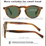 CARFIA Retro Polarized Men's Round Sunglasses