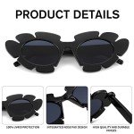 Trendy Cat Eye Flower Sunglasses for All