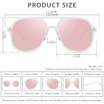 Retro Square Aviator Sunglasses for Men and Women