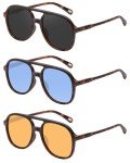Retro 70s Square Aviator Sunglasses for Everyone