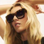 Quay Oversized Polarized Sunglasses in Shiny Black