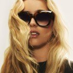 Quay Oversized Polarized Sunglasses in Shiny Black