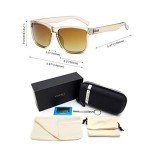 Trendy Polarized Vintage Square Sunglasses for All