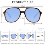 Retro 70s Square Aviator Sunglasses for Everyone