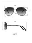 Jessica Simpson Metal Aviator Sunglasses - UV400 Protection