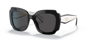 Prada PR 16YS Black/Dark Grey Sunglasses