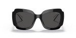 Prada PR 16YS Black/Dark Grey Sunglasses