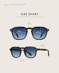 WearMe Pro Men's Polarized Square Sunglasses - Retro Style