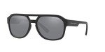 Armani Exchange Men's Rectangular Sunglasses, Matte Black