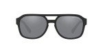 Armani Exchange Men's Rectangular Sunglasses, Matte Black