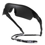 Bevi Polarized Sports Sunglasses with Unbreakable Frame