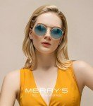MERRY'S Retro Round Polarized Unisex Sunglasses
