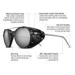 Julbo Legacy Glacier Sunglasses - Black/White Frame