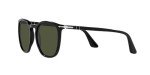 Persol PO3316S Black/Green Rectangle Sunglasses 54mm