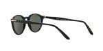 Persol Steve McQueen Round Sunglasses, Black/Green