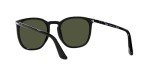 Persol PO3316S Black/Green Rectangle Sunglasses 54mm