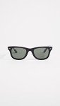Ray-Ban Wayfarer Polarized Sunglasses - Black/Green 50mm