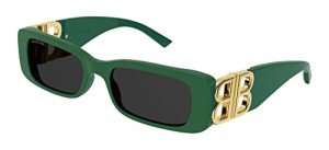 Balenciaga BB0096S Green & Grey Women’s Sunglasses