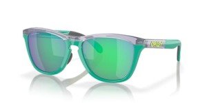 Oakley Frogskins Round Sunglasses - Transparent Lilac/Celeste