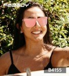 FEISEDY Stylish Rimless Mirrored Sunglasses B4155