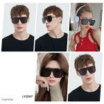 Oversized Rimless Polarized Square Sunglasses for Everyone