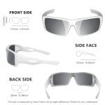 MAXJULI Polarized Sports Sunglasses for Big Heads