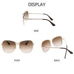 Stylish Women's Oversized Aviator Butterfly Sunglasses