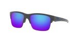 Oakley Thinlink Rectangular Sunglasses - Dark Grey/Sapphire