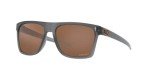 Oakley Leffingwell Rectangular Sunglasses - Matte Grey Smoke